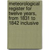 Meteorological Register for Twelve Years, From 1831 to 1842 Inclusive door United States Surgeon Office