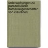 Untersuchungen zu parazellulären Barriereeigenschaften von Claudinen by Christian Piehl
