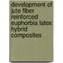 Development of Jute Fiber Reinforced Euphorbia Latex Hybrid Composites