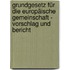 Grundgesetz für die Europäische Gemeinschaft - Vorschlag und Bericht