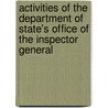 Activities of the Department of State's Office of the Inspector General by United States Congressional House
