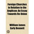 Foreign Churches In Relation To The Anglican; An Essay Towards Re-Union