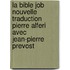 La Bible Job Nouvelle Traduction Pierre Alferi Avec Jean-Pierre Prevost