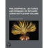 Philosophical Lectures and Remains of Richard Lewis Nettleship Volume 1