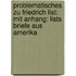 Problematisches Zu Friedrich List: Mit Anhang: Lists Briefe Aus Amerika
