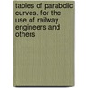 Tables of Parabolic Curves. for the Use of Railway Engineers and Others door George Thomas Allen