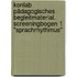 KonLab Pädagogisches Begleitmaterial. Screeningbogen 1 "Sprachrhythmus"