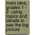 Main Idea, Grades 1 - 2: Using Topics and Details to See the Big Picture