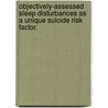 Objectively-Assessed Sleep Disturbances As A Unique Suicide Risk Factor. by Rebecca A. Bernert