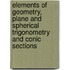 Elements of Geometry, Plane and Spherical Trigonometry and Conic Sections