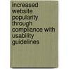 Increased Website Popularity through Compliance with Usability Guidelines door Greg Scowen
