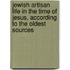 Jewish Artisan Life in the Time of Jesus, According to the Oldest Sources