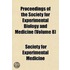Proceedings of the Society for Experimental Biology and Medicine Volume 8