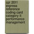 Cpt 2011 Express Reference Coding Card Category Ii: Performance Management