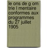 Le Ons de G Om Trie L Mentaire Conformes Aux Programmes Du 27 Juillet 1905 by Louis Gerard