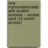 New MyFoundationsLab with Student Success -- Access Card (12 Month Access) by . Pearson