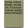 Romps Critical Design Review. Vol. Iii Furnace Mdoule Design Documentation door United States Government