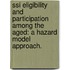 Ssi Eligibility And Participation Among The Aged: A Hazard Model Approach.