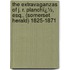 the Extravaganzas of J. R. Planchï¿½, Esq., (Somerset Herald) 1825-1871