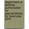 Department of Defense Authorization for Appropriations for Fiscal Year 2010 door United States Congress Senate