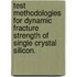 Test Methodologies For Dynamic Fracture Strength Of Single Crystal Silicon.
