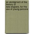 An Abridgment of the History of New-England, for the Use of Young Persons ..