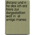 Distanz Und N He Des Ich-Erz Hlers Zur Dargestellten Welt in  El Amigo Manso