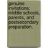 Genuine Invitations: Middle Schools, Parents, And Postsecondary Preparation.