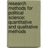 Research Methods For Political Science: Quantitative And Qualitative Methods door David E. McNabb