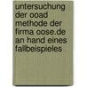 Untersuchung Der Ooad Methode Der Firma Oose.de An Hand Eines Fallbeispieles by Rita Polonskaya