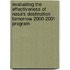 Evaluating The Effectiveness Of Nasa's Destination Tomorrow 2000-2001 Program