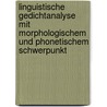 Linguistische Gedichtanalyse Mit Morphologischem Und Phonetischem Schwerpunkt door Inga Hemmerling