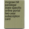 McGraw-Hill Paralegal State-Specific Online Portal Two-Year Subscription Card door Technology Curriculum