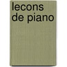 Lecons de Piano door P. Keveren