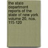 The State Department Reports of the State of New York Volume 20, Nos. 115-120
