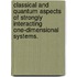 Classical And Quantum Aspects Of Strongly Interacting One-Dimensional Systems.
