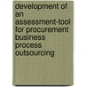 Development of an Assessment-Tool for Procurement Business Process Outsourcing door Mathias Trojahn