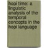 Hopi Time: A Linguistic Analysis of the Temporal Concepts in the Hopi Language