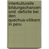 Interkulturelle Bildungschancen und -defizite bei den Quechua-Völkern in Peru door Hermann Hetzer