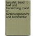 Lanzelet: Band 1: Text Und Bersetzung. Band 2: Forschungsbericht Und Kommentar