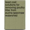 Least Cost Solutions For Removing Poultry Litter From Eucha-Spavinaw Watershed by Zelalem Chala