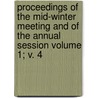 Proceedings of the Mid-Winter Meeting and of the Annual Session Volume 1; V. 4 door Ohio State Bar Meeting