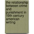 The Relationship between Crime and Punishment in 19th Century American Writing