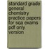 Standard Grade General Chemistry Practice Papers For Sqa Exams Pdf Only Version