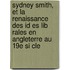 Sydney Smith, Et La Renaissance Des Id Es Lib Rales En Angleterre Au 19e Si Cle