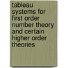 Tableau Systems for First Order Number Theory and Certain Higher Order Theories by S.A. Toledo