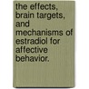 The Effects, Brain Targets, And Mechanisms Of Estradiol For Affective Behavior. by Alicia A. Walf
