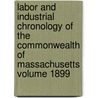 Labor and Industrial Chronology of the Commonwealth of Massachusetts Volume 1899 door Horace Greeley Wadlin
