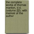 The Complete Works Of Thomas Manton, D.D. (Volume 22); With Memoir Of The Author