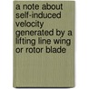 A Note about Self-Induced Velocity Generated by a Lifting Line Wing or Rotor Blade door United States Government